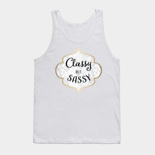Marble Classy but Sassy with Gold Tank Top